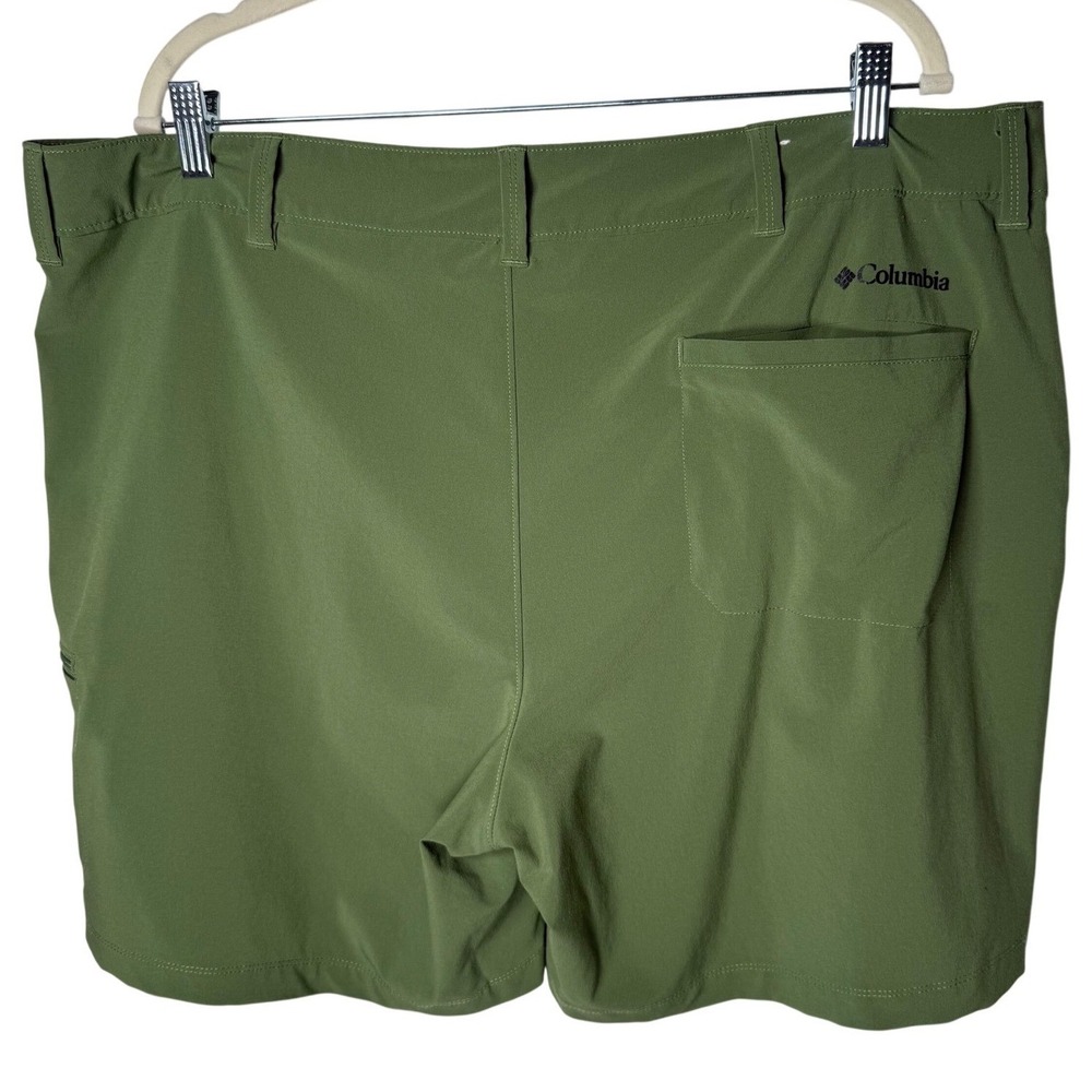Columbia Men Green Hiking Shorts‎ UPF 50 Omni Size 40W Stretch Cargo Performance - Picture 2 of 14